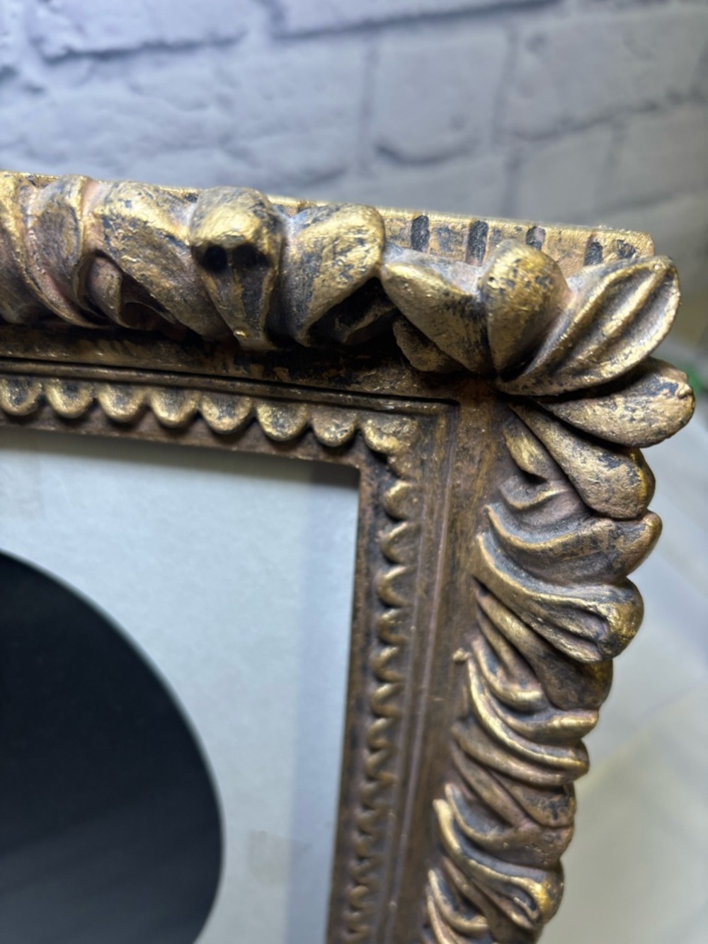 Antique Ornate Gold Gilt Baroque Style Picture Frame (11x13) Scroll Leaf Pattern - Picture 4 of 15
